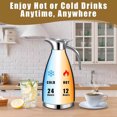 thumbnail image 5 of 68oz Thermal Coffee Carafe, Double Wall Vacuum Insulated Thermos, 12 Hour Heat Retention/24 Hour Cold Retention, Stainless Steel Coffee Carafe for Keeping Tea Milk Coffee Hot, 5 of 7