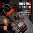 thumbnail image 4 of VEVOR Digital Clamp Meter T-RMS, 4000 Counts, 600A Clamp Multimeter Tester, Measures Current Voltage Resistance Diodes Continuity Data Retention, w/NCV for Home Appliance, Railway Industry Maintenance, 4 of 9