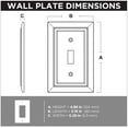 thumbnail image 6 of Franklin Brass W35241-C-Am Classic Architecture Single Switch Wall Plate - Pure White, 6 of 7