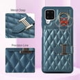 thumbnail image 4 of ZUKKASHAN Phone Case For Samsung Galaxy A12/M12 Wallet Cover with Crossbody Shoulder Strap and Leather Credit Card Holder 360°Rotation Ring Kickstand AA 12 5G A-12 S12 12A 4G2022, 4 of 5