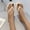 Beige, variant on WIZUTIZ Shower Shoes Women Lightweight Comfort Slides for Women Summer BOHO Jeweled Shiny Slide Sandals Slide Sandals BOHO Knitted Beach Slippers Outdoor Shower Shoes Birthday Gifts