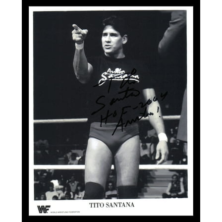 Tito Santana Autographed 8x10 Photo WWF SKU #247180