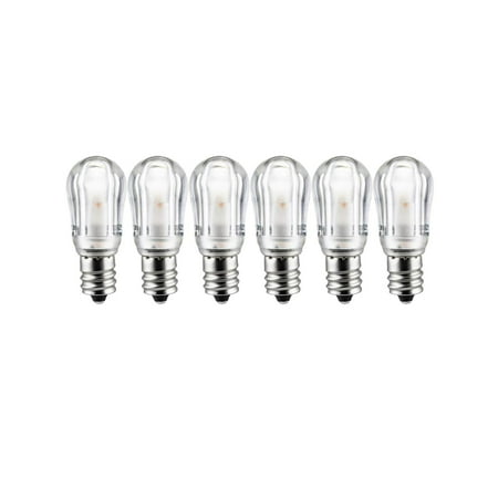 

Sunlite 41069-SU LED Night Light Bulb S6 Indicator Lightbulb Non Dimmable Chandelier Base Warm White 6 Pack