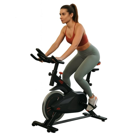 Bicicleta Fija Spinning Cardio Fitness Gym Color Negro
