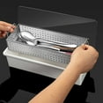 thumbnail image 1 of Stainless Steel Flatware Organizer Countertop Kitchen Utensil Holder with Chopstick Storage, 1 of 6