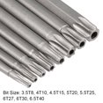 thumbnail image 3 of Unique Bargains 8pcs 1/4 Inch Hex Shank T8-T40 Torx Head Screw Driver Bit Set Security Tamper Proof Star 6 Point Screwdriver Kit Tools, 3 of 4