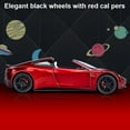 thumbnail image 4 of 1:24 Scale Tesla Roadster Alloy Car Model Diecast Toy Vehicles for Kids, Tesla car Model，Pull Back Alloy Car with Lights and Music,Gifts for Boys and Girls. (Red), 4 of 9