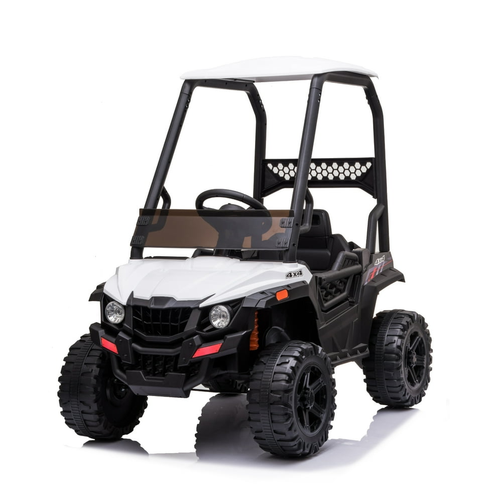 RideOn UTV with Ceiling,Kids Powered Electric Car W/Remote Control