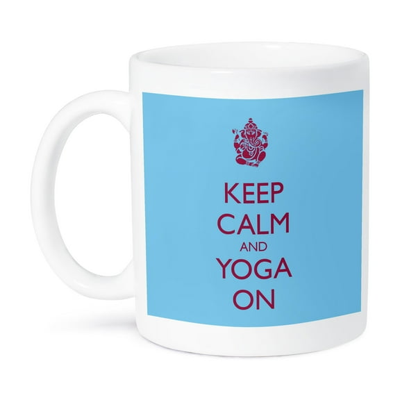 Keep Calm And Yoga On, 11oz Mug