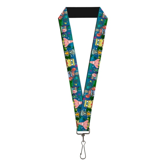 Nickelodeon Lanyard, Spongebob Friends 8 Bit Scene, Elastic