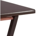 thumbnail image 2 of Ensemble de Tables Pliantes Portables Gain de Place Lot de 4 avec Étagère de Rangement / Tables de Dîner Rectangulaires pour Lit, Canapé, Bureau / Léger, Multifonctionnel, Robuste, Espresso, 2 of 5