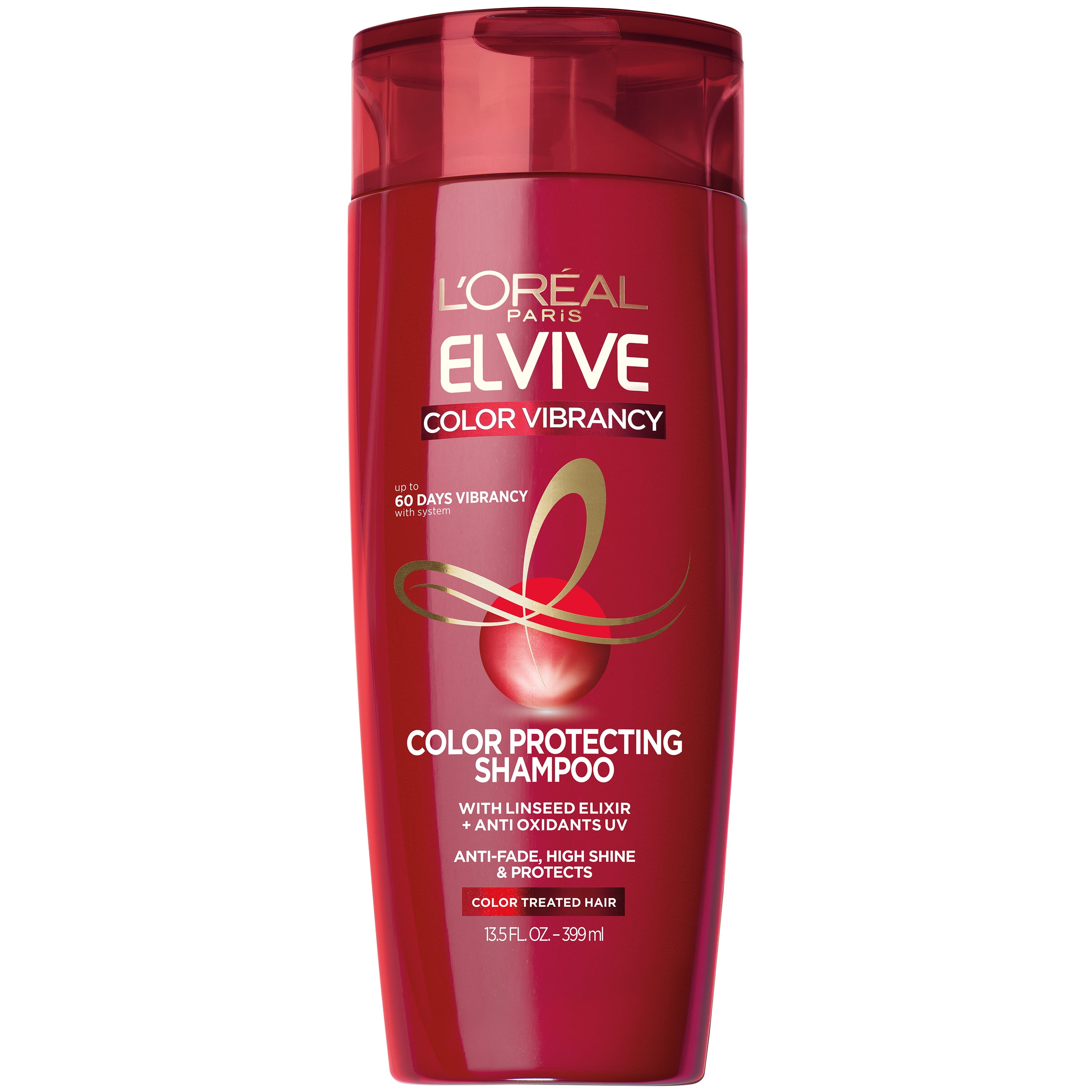 L'Oreal Paris Elvive Color Vibrancy Protecting Shampoo for Color Treated Hair, 13.5 fl oz