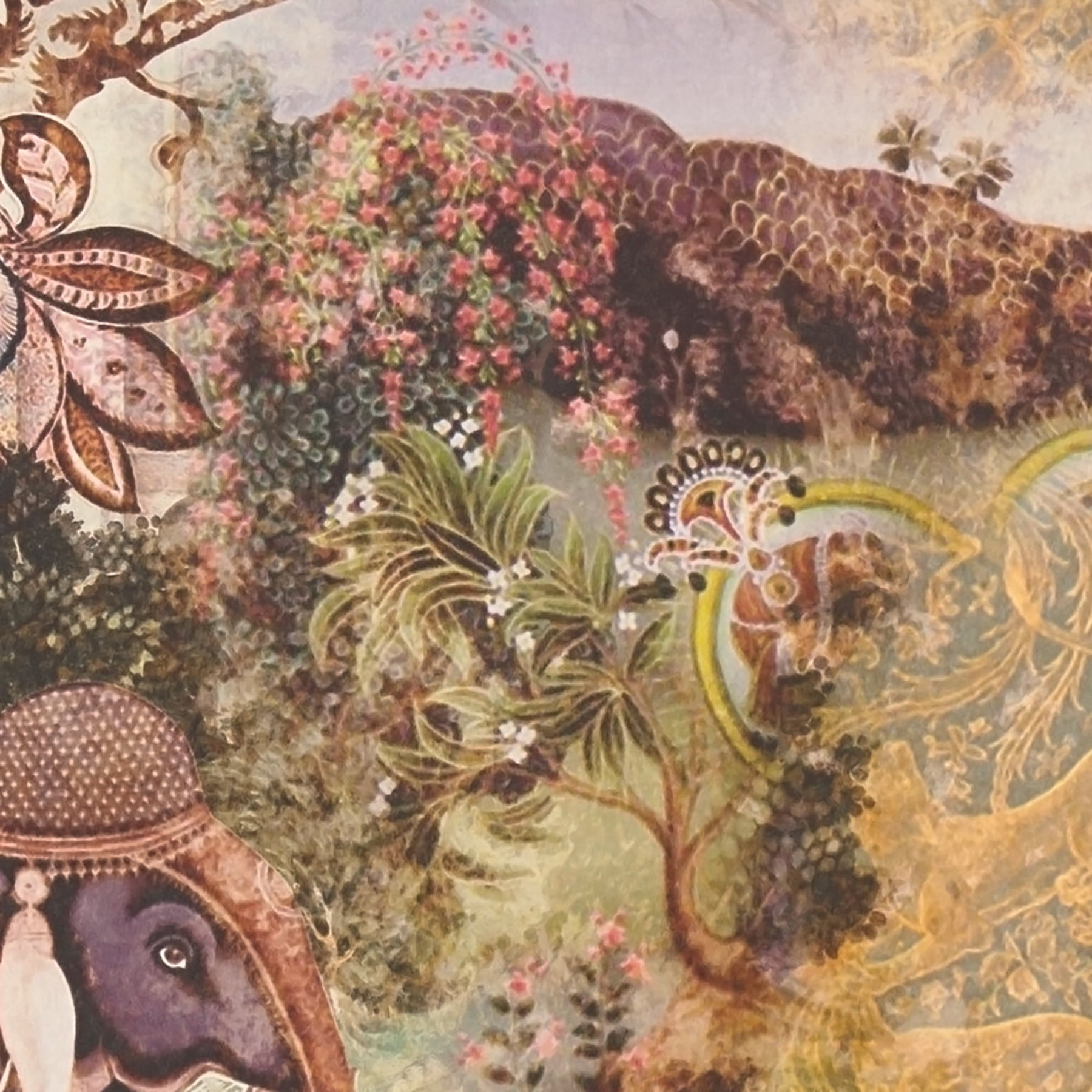 AS Creation Fenmore Olive Indian Safari Wallpaper