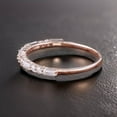 thumbnail image 5 of Sterling silver baguette & round cut cubic zirconia half eternity stacking ring, 5 of 6