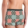 thumbnail image 4 of Men's Boxer Briefs, Colorful Checkered Soft Comfy Mens Underwear Boxer Briefs Breathable With Widen Waist, 4 of 7