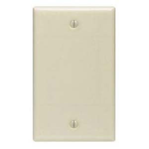 ACCL Blank Wall Plate Ivory Smooth Face, 3 Pack
