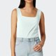 thumbnail image 2 of Camiseta sin mangas ajustada de color liso con cuello cuadrado para mujer - Camisola sexy sin espalda - Tejido de punto suave - Perfecta con vaqueros/faldas - Tallas S-XXL, 2 of 5