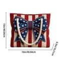 thumbnail image 3 of 250th Anniversary Usa Women's Patriotic Bow Star Quilted Tote Bags Large Capacity Top Handle Shoulder Purses CasualTravel Bags for Women Daily Use, 3 of 9