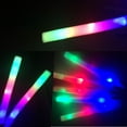 100 PACK 19" Neon Light up Foam Batons LED Glow Light Sticks Wands