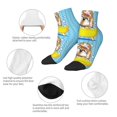 thumbnail image 3 of Uemuo Dog Takes a Bath in the Bathtub Printed Crew Socks, Moisture-Wicking Socks, Athletic Socks for Men Breathable Cushion Socks Casual Sport Socks for Running Traveling, 3 of 6