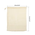 thumbnail image 2 of Unique Bargains Reusable Produce Bags 7Pcs, Mesh Bags with Drawstring, Reusable Grocery Bag for Shopping & Storage- Beige, 2 of 5
