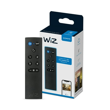 WiZ WiZmote Connected Smart Wifi Remote Control for Phillips and WiZ Wireless Connected Light Bulbs
