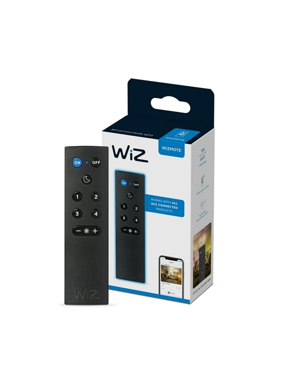 WiZ WiZmote Connected Smart Wifi Remote Control for Phillips and WiZ Wireless Connected Light Bulbs