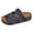 Blue, variant on Slides for Women Platform Cork Footbed Sandals Arch Support 2026 Summer Beach Vacation Slip on Outdoor Slippers Brown Size 8.5