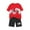 Red, variant on ZACPNCV Boys Athletic Short Sets with Pockets Quick Dry Lightweight Heather Summer Outfits Performance Sports School Sets Blue 6-8 Years