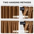 thumbnail image 3 of Cortinas Joydeco de Terciopelo Térmicas Opacas 132x229 cm 2 Paneles, 3 of 9
