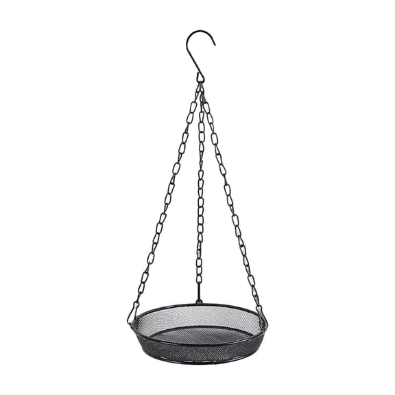 Metal Mesh Hanging Bird Feeder Tray, Outdoor Decorative Hanging Feeding Station, Rustproof Metal Net Bird Feeder for Garden Yard Patio Tree Hanging Wild Bird Feeding and Landscape Decoration