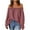 Pink, variant on Timegard Off the Shoulder Tops for Women Plus Size Dressy Casual Solid Color Loose Fashion Tee Blouse