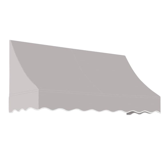 Awntech 10.375 ft Nantucket Fixed Awning Acrylic Fabric, Gray