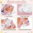 thumbnail image 4 of FORMRS Kids Short Sleeve Top and Pants Pajama Set Unisex Satin 2-Piece Sleepwear, Sizes 5-6Y, Cartoon Halloween Ghosts, 4 of 8