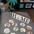 thumbnail image 2 of Seasonal Home Sign with 12 Interchangeable Rounds Home Front Door Tabletop Sign for Party Home Porch Decor, 2 of 9