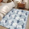 thumbnail image 4 of 3'x5' Rug for Living Room Bedroom, Blue Sharks Coastal Washable Area Rugs Non-Slip Carpet Mats, Summer Beach Ocean Nautical Indoor Low Pile Area Rug Runner for Kitchen, Mudroom, 4 of 8