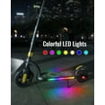 thumbnail image 4 of GYROOR Kids Electric Scooter, with 180W Motor & LED Visible Display, Colorful Lights, Adjustable Speed and Height, 10 Mph & 10 Miles Range Electric Scooter, Electric Scooter for Kids Ages 8-12, 4 of 7