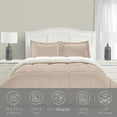 thumbnail image 3 of Elegant Comfort Gold Solid Print Microfiber Comforter Sets, Queen (3 Counts), 3 of 4