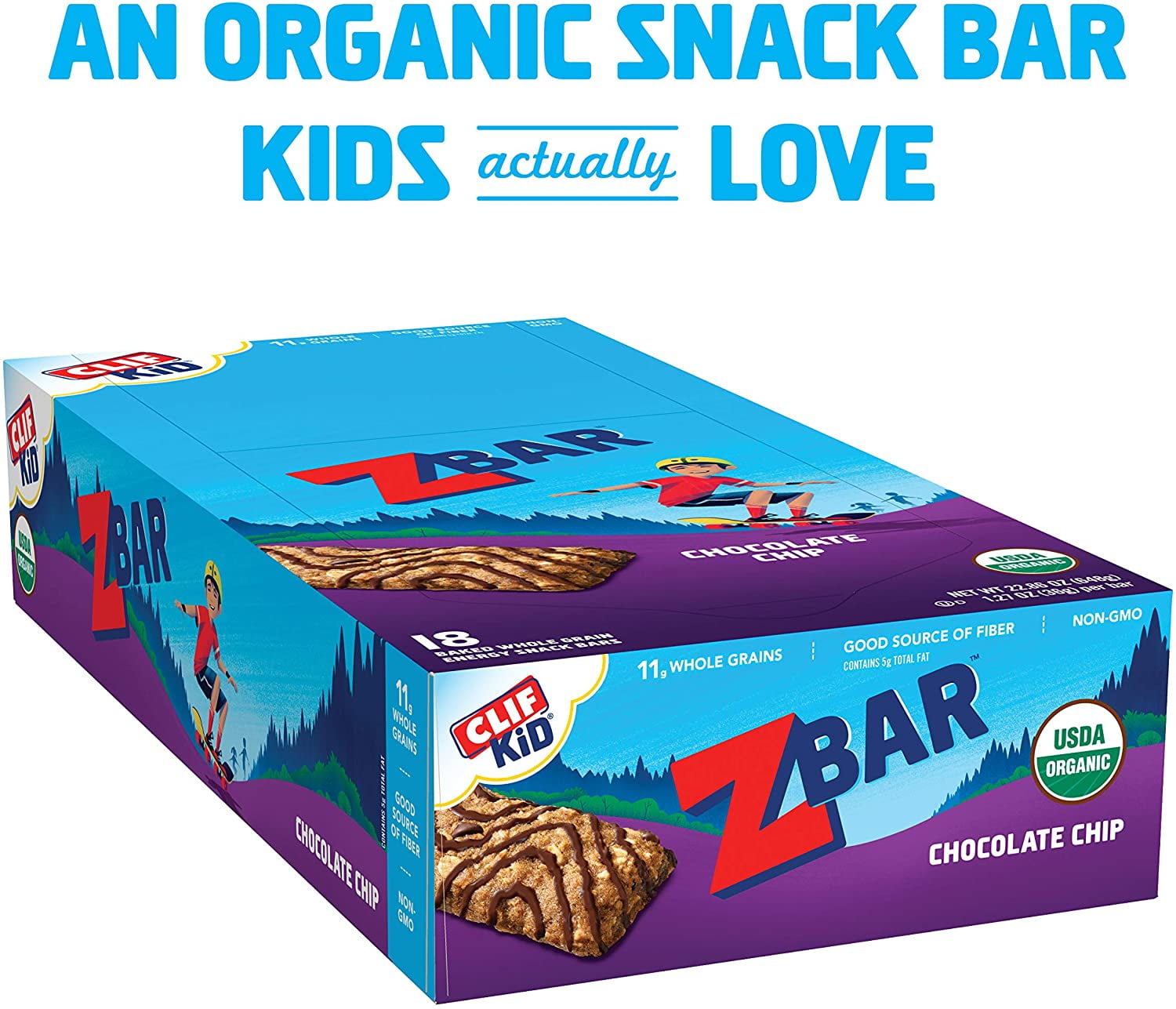 CLIF KID ZBAR Organic Granola Bars Chocolate Chip (1.27 Ounce