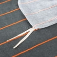 thumbnail image 4 of Funda Nórdica Rayas Reina 100% Algodón Naranja Plaid Funda Nórdica 3 Piezas Set 1, 4 of 7