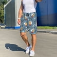 thumbnail image 6 of Sikiie Surf Shark Mens Pajama Shorts, Lightweight Lounge Pant with Pockets Soft Sleep Pj Shorts for Men4X-Large, 6 of 6