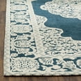 thumbnail image 3 of SAFAVIEH Marbella Beatrice Traditional Area Rug, Dark Blue/Ivory, 6' x 6' Square, 3 of 6