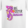 thumbnail image 4 of Inktastic Big Sister Cute Purple Dragon Youth T-Shirt, 4 of 5