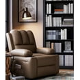 thumbnail image 5 of 22'' Oversized Massage Recliner Chair with Heat, 400 Lb Capacity PU Leather Lounge Chair, Cup Holders & Side Pockets, 5 of 8