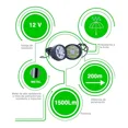 thumbnail image 3 of Par Faros 6 Leds Ovalado Auxiliares Base Moto Fija Estrobo F, 3 of 7