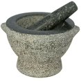 thumbnail image 1 of Libertyware Mortier et Pilon en Granit Pierre Capacité de 4 Tasses 8 Pouces Gris, 1 of 4