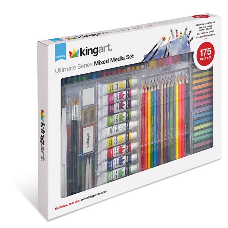 KINGART 175 Piece Complete Art Set for Drawing, Painting & Sketching