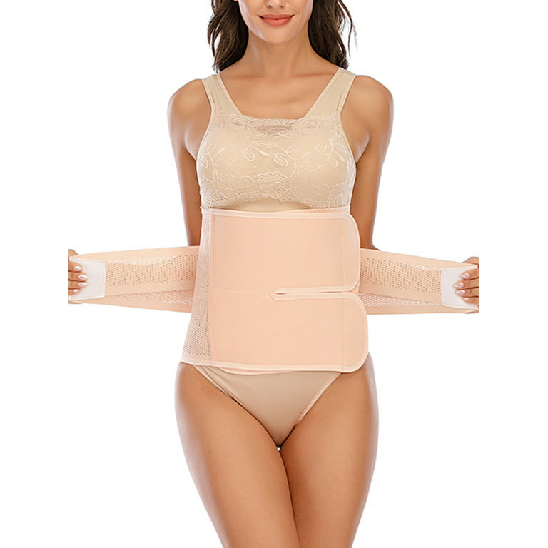 LELINTA Women's Waist Trainer Hot Sweat Belt Postpartum Recovery Girdle  Support Belly Wrap Shapewear Waist Trimmer Belt Body Shaper C Section Belt  