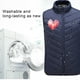 thumbnail image 5 of Chaquetas y abrigos casuales sin mangas y sin capucha, de talla grande, para hombre y mujer. Chaqueta térmica de invierno para mujer., 5 of 5