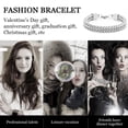 thumbnail image 5 of Pulsera de cadena de eslabones para hombre Acero inoxidable Ancho Largo, 5 of 5